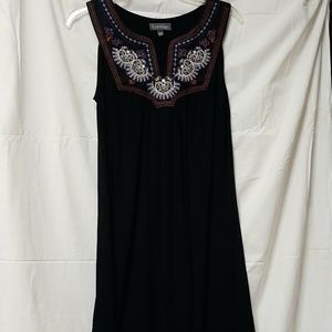 LUXOLOGY Tribal Design Embroidered Dress Size Smal